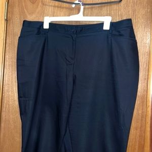 Black Ankle Plus Size Trousers!